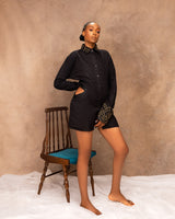 Zainab Cut-Out Beaded Shirt