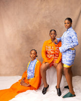 Damola Color Block Kaftan - Shapes&ColorsNg.com